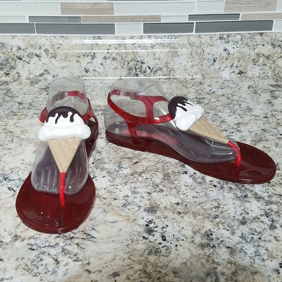 katy perry sundae flat jelly sandals